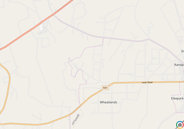 Map location of Dwarskloof AH